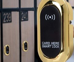 (قفل الدرج إلكتروني بمستشعر يفتح بالبطاقة الذكية)